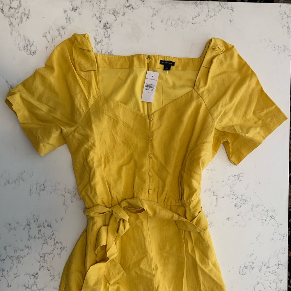 Mustard Yellow Ann Taylor Jumpsuit